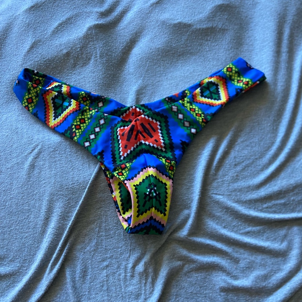 Colorful Geometric Print Swimsuit bottoms
